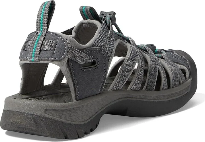 KEEN Whisper Women's Sandals Medium Grey/Peacock Green : 9.5 B - Medium, Textile - Image 5