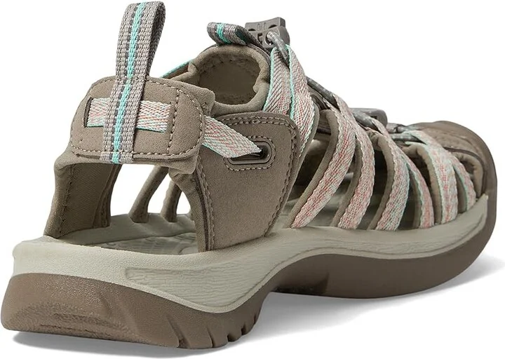 KEEN Whisper Women's Sandals Taupe/Coral : 7.5 B - Medium, Textile - Image 5