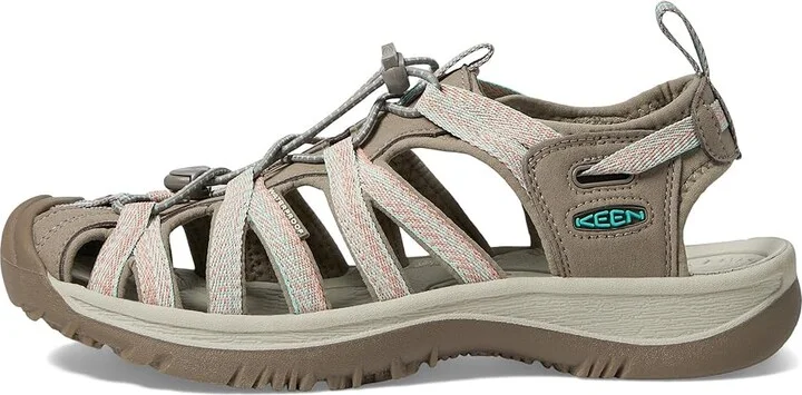 KEEN Whisper Women's Sandals Taupe/Coral : 7.5 B - Medium, Textile - Image 7