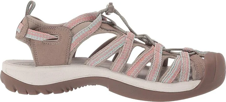 KEEN Whisper Women's Sandals Taupe/Coral : 7.5 B - Medium, Textile - Image 8