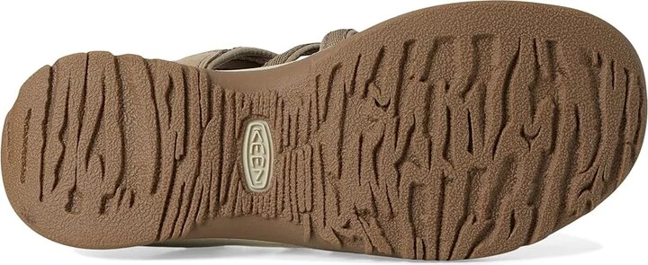 KEEN Whisper Women's Sandals Timberwolf/Tarragon : 5.5 B - Medium, Textile - Image 3