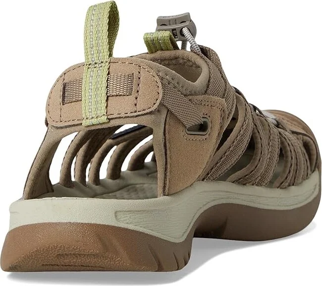 KEEN Whisper Women's Sandals Timberwolf/Tarragon : 5.5 B - Medium, Textile - Image 4