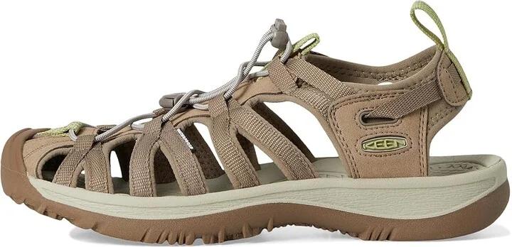 KEEN Whisper Women's Sandals Timberwolf/Tarragon : 5.5 B - Medium, Textile - Image 6
