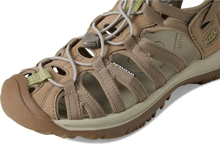 KEEN Whisper Women's Sandals Timberwolf/Tarragon : 5.5 B - Medium, Textile - Image 7