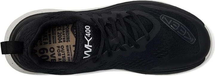 KEEN WK400 Performance Breathable Walking Men's Walking Shoes Black/White : 11.5 D - Medium - Image 2