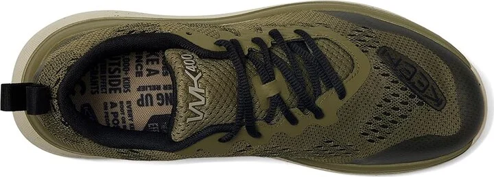 KEEN WK400 Performance Breathable Walking Men's Walking Shoes Martini Olive/Black : 14 D - Medium - Image 2