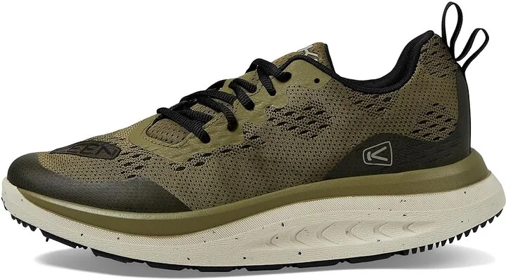 KEEN WK400 Performance Breathable Walking Men's Walking Shoes Martini Olive/Black : 14 D - Medium - Image 6