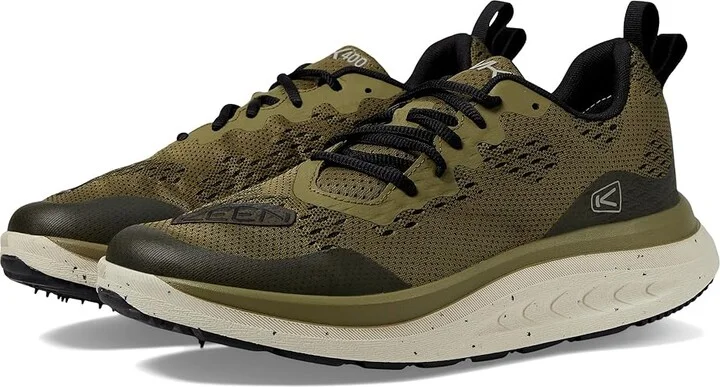 KEEN WK400 Performance Breathable Walking Men's Walking Shoes Martini Olive/Black : 14 D - Medium