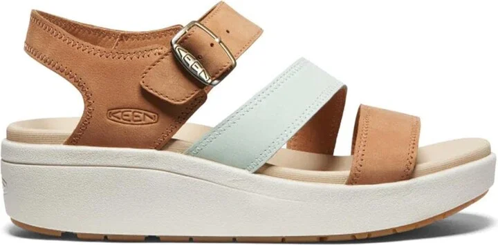 Natural Leather/Clearly Aqua