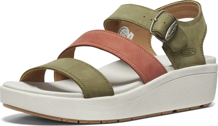 KEEN Women's Ellecity Backstrap Open Toe Adjustable Comfortable Platform Wedge Sandal