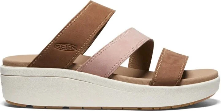 KEEN Women's Ellecity Slide Open Toe Slip On Comfortable Platform Wedge Sandals