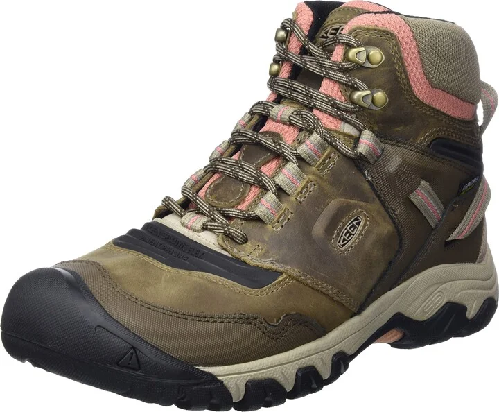 KEEN Women's-Ridge Flex Mid Height Waterproof Hiking Boots