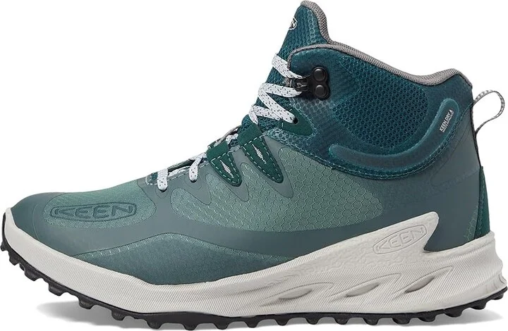 KEEN Zionic Mid Height Waterproof All Terrain Women's Shoes Dark Forest/Sea Moss : 8 B - Medium, Textile - Image 6