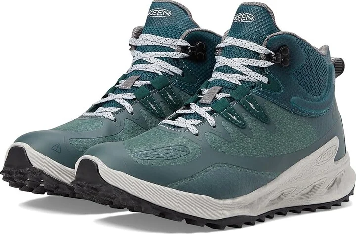 KEEN Zionic Mid Height Waterproof All Terrain Women's Shoes Dark Forest/Sea Moss : 8 B - Medium, Textile