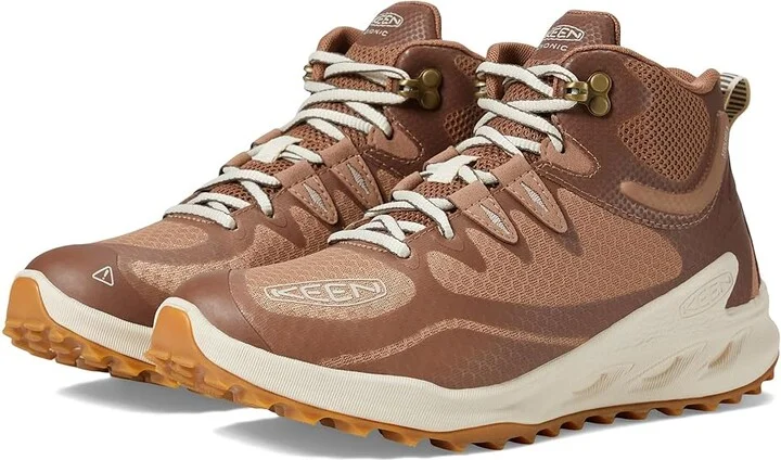 KEEN Zionic Mid Height Waterproof All Terrain Women's Shoes Warm Taupe/Birch : 9.5 B - Medium, Textile