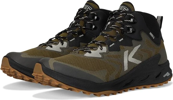 KEEN Zionic NXT Waterproof Hiking Boots Men's Hiking Boots Dark Olive/Black : 15 D - Medium, Textile