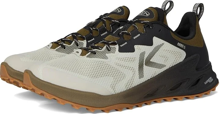 KEEN Zionic NXT Waterproof Hiking Shoes Men's Shoes Abbey Stone/Dark Olive : 11 D - Medium, Textile