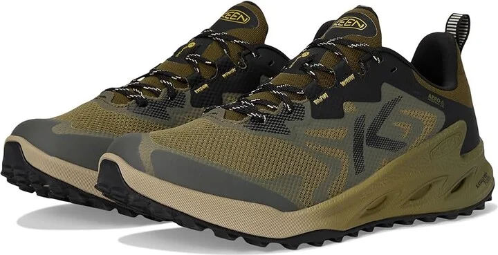 KEEN Zionic NXT Waterproof Hiking Shoes Men's Shoes Martini Olive/Lemon Curry : 13 D - Medium, Textile