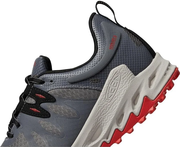 KEEN Zionic Waterproof Men's Shoes Steel Grey/Poppy Red : 8.5 D - Medium, Synthetic - Image 4
