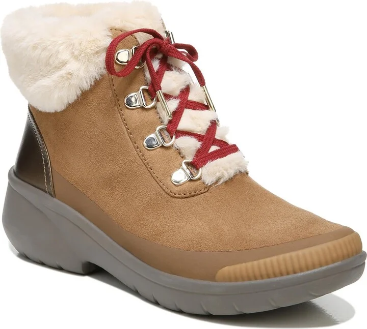 Keeper Womens Faux Fur Lined Comfort Ankle Boots