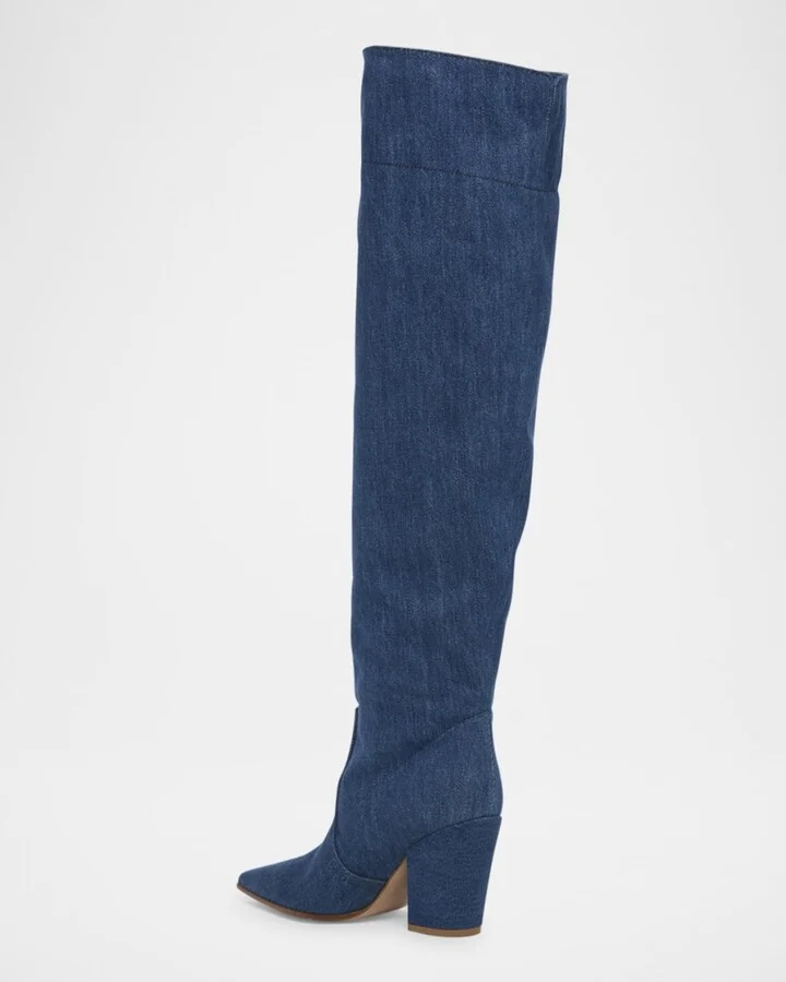 Keinna Denim Over-The-Knee Boots - Image 2