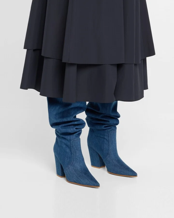 Keinna Denim Over-The-Knee Boots - Image 3