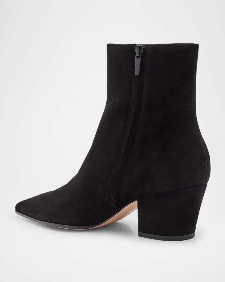 Keinna Suede Zip Ankle Boots - Image 2