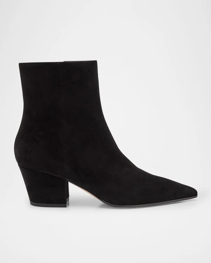 Keinna Suede Zip Ankle Boots