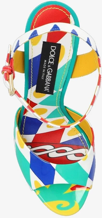 Keira 105 Carretto Print Platform Sandals - Image 2