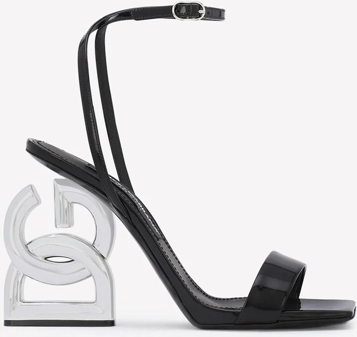 Keira 105 DG Heel Sandals in Patent Leather