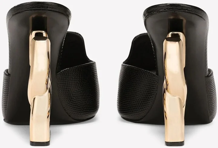 Keira 105 DG Mules in Animal Print Calf Leather - Image 3