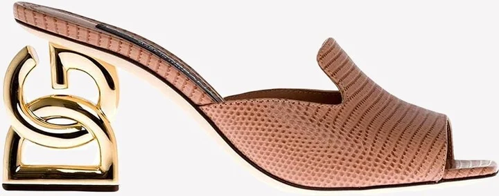 Keira 105 DG Mules in Animal Print Calf Leather