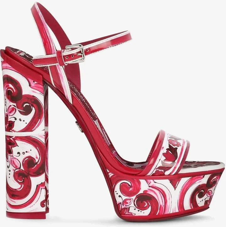 Keira 105 Majolica Print Platform Sandals