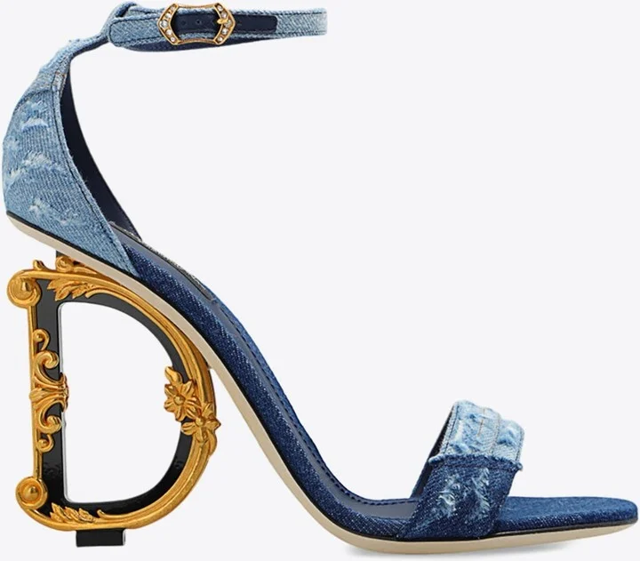 Keira 105 Patchwork Denim Sandals