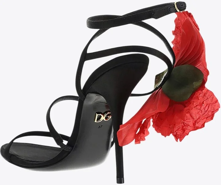 Keira 105 Rose Applique Sandals - Image 2