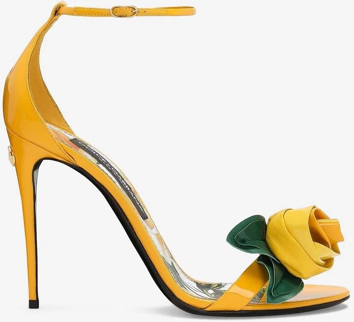 Keira 105 Rose Sandals in Patent Leather
