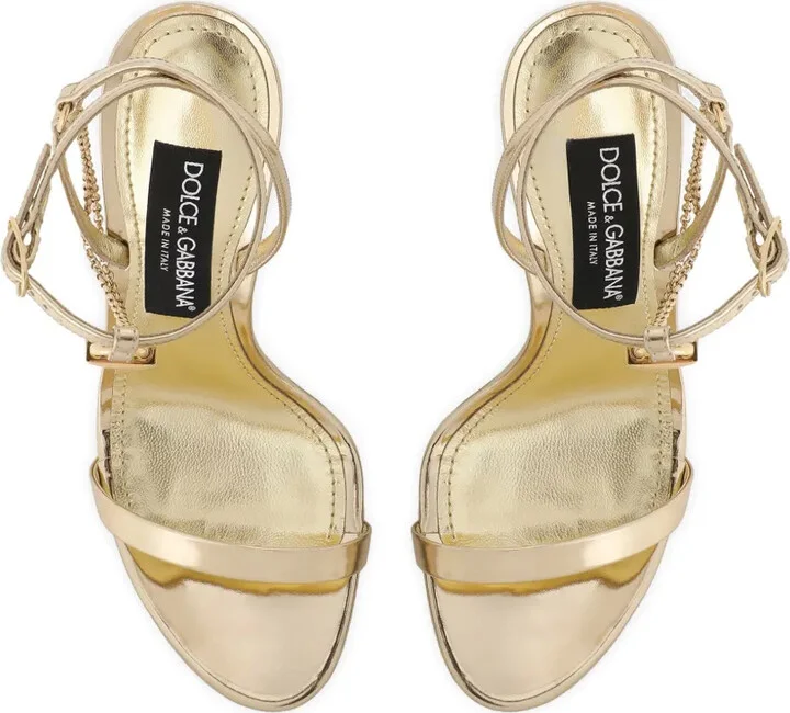 Keira 105mm padlock-detail sandals - Image 4