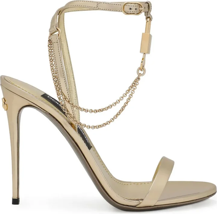 Keira 105mm padlock-detail sandals