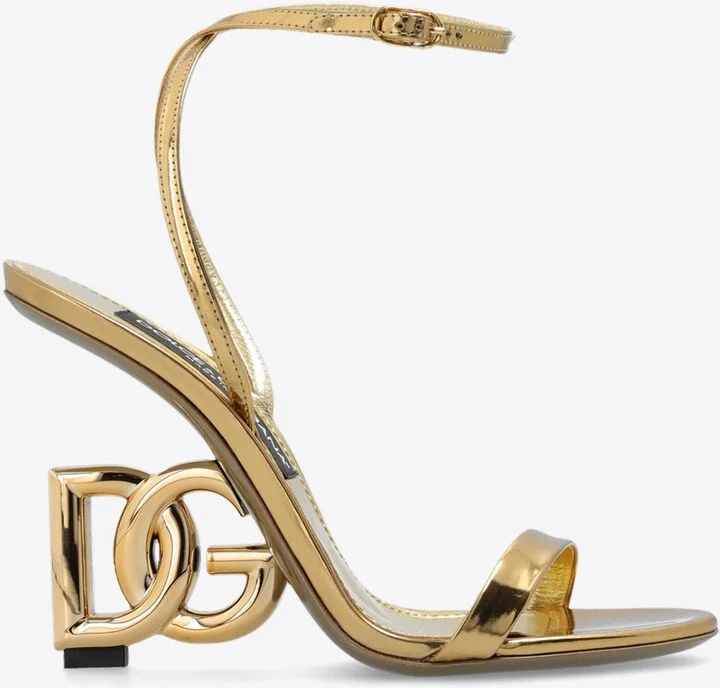 Keira 110 DG Heel Metallic Leather Sandals