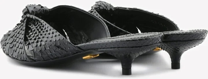 Keira 30 Python Leather Mules - Image 2