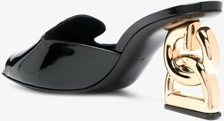 Keira 80 Patent Leather Mules - Image 3