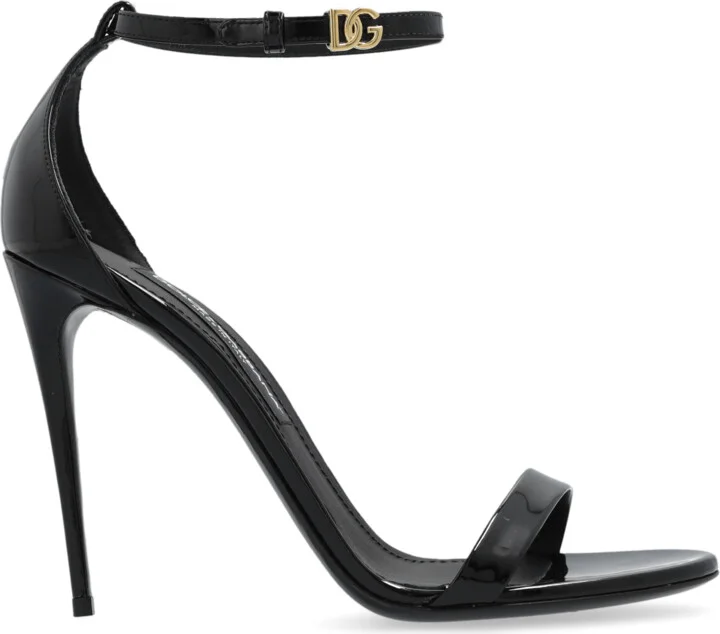 ‘Keira’ Glossy Pumps, , - Black