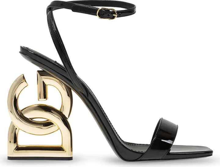 ‘Keira’ Heeled Sandals, , - Black