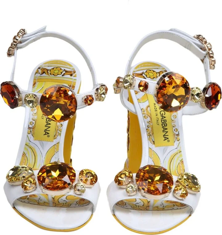 Keira Patent Sandal With Applied Stones - Image 2