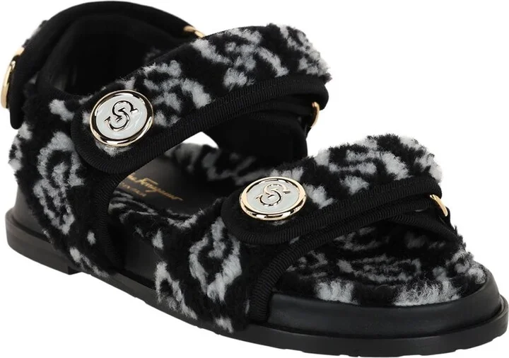 Keita J Gal Genuine Shearling Sandal