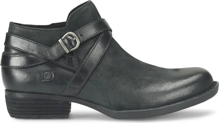 Kelle Distressed Leather Bootie - Image 9