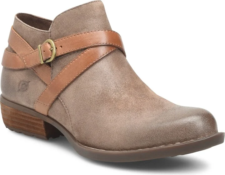 Kelle Distressed Leather Bootie