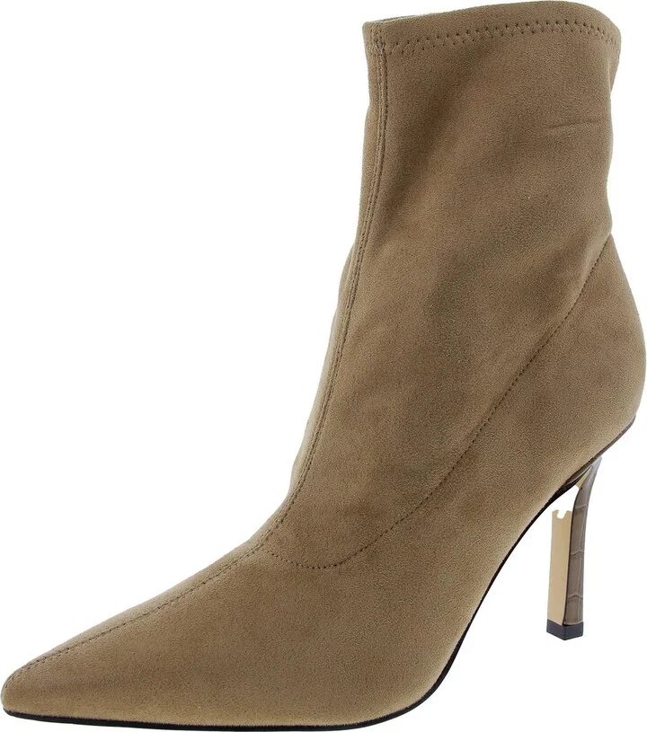 Kellen Womens Glitter Pointed Toe Ankle Boots