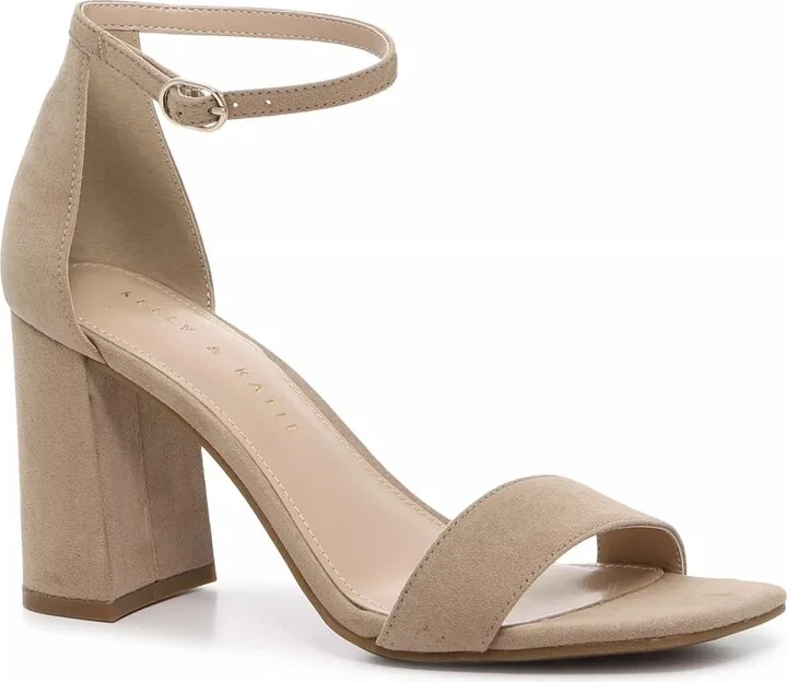 Taupe Fabric/Covered Heel