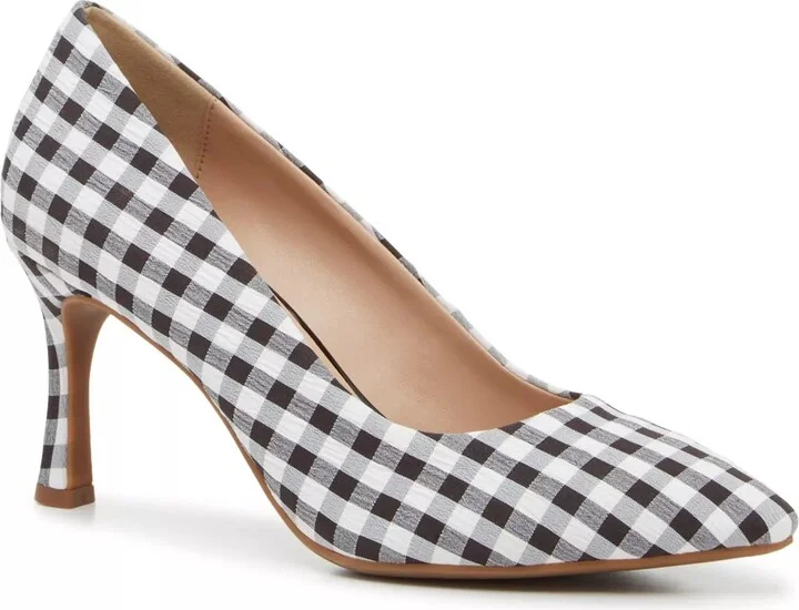 Black/White Gingham Print Fabric